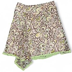 Worthington Y2K Floral Handkerchief Skirt